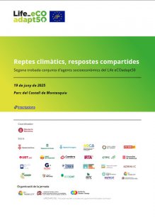 pòster de la jornada "Reptes climàtics, respostes compartides"